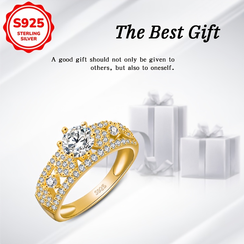 925 Sterling Silver Women's Statement Ring with Synthetic October Birthstone